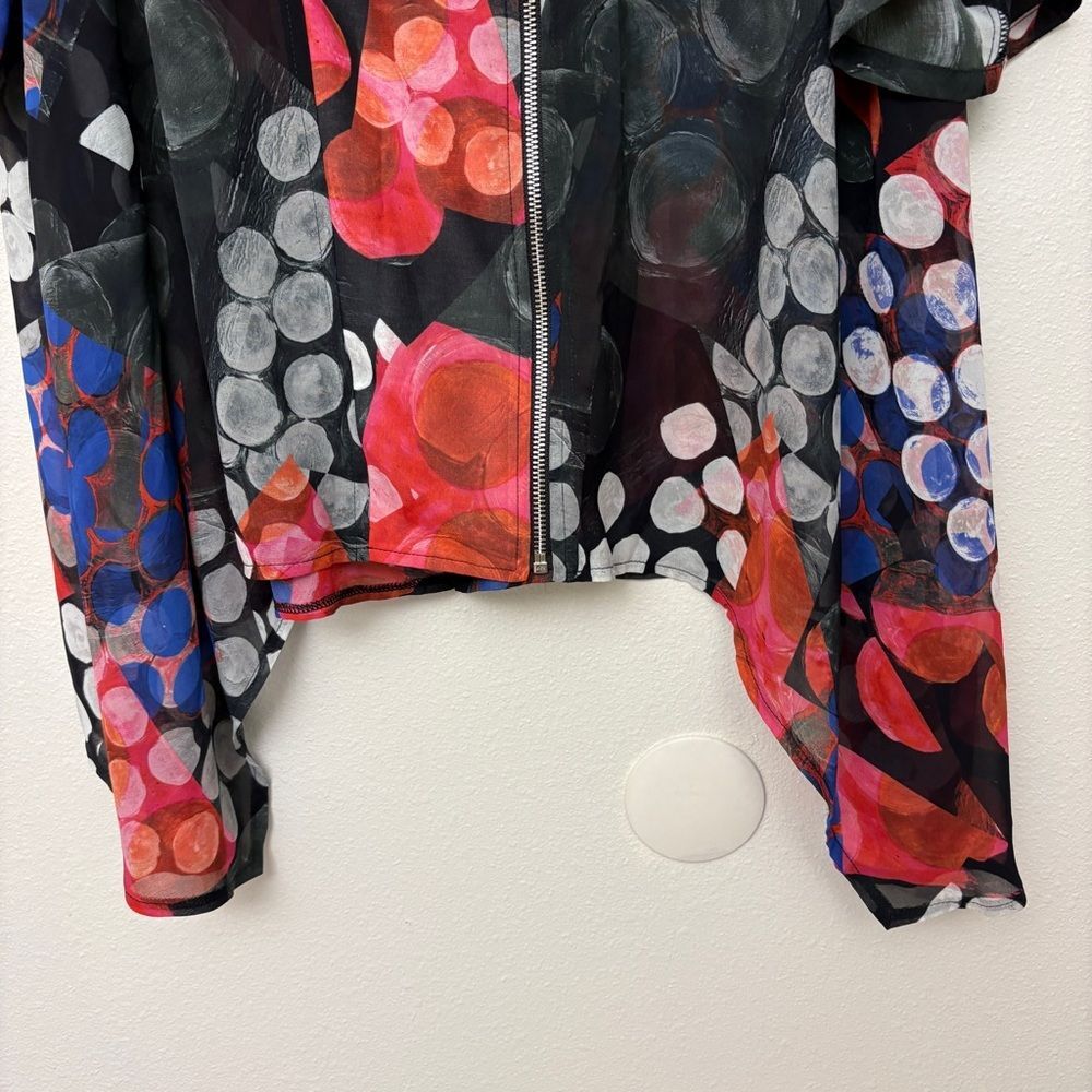Joseph Ribkoff Chiffon Jacket Top - Picture 5 of 10
